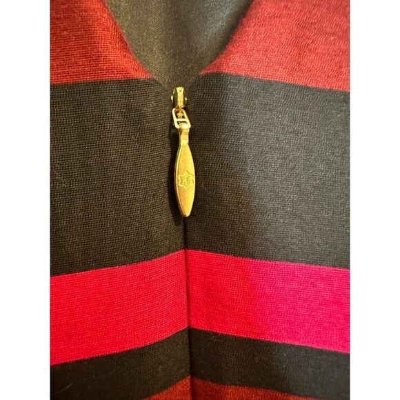 Draper James Collection Cabernet Stripe Dress Size 8 - Picture 9 of 11